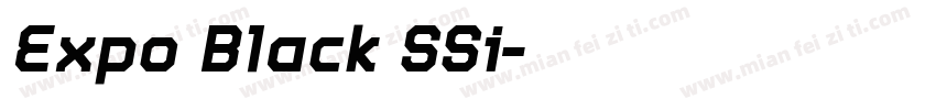Expo Black SSi字体转换